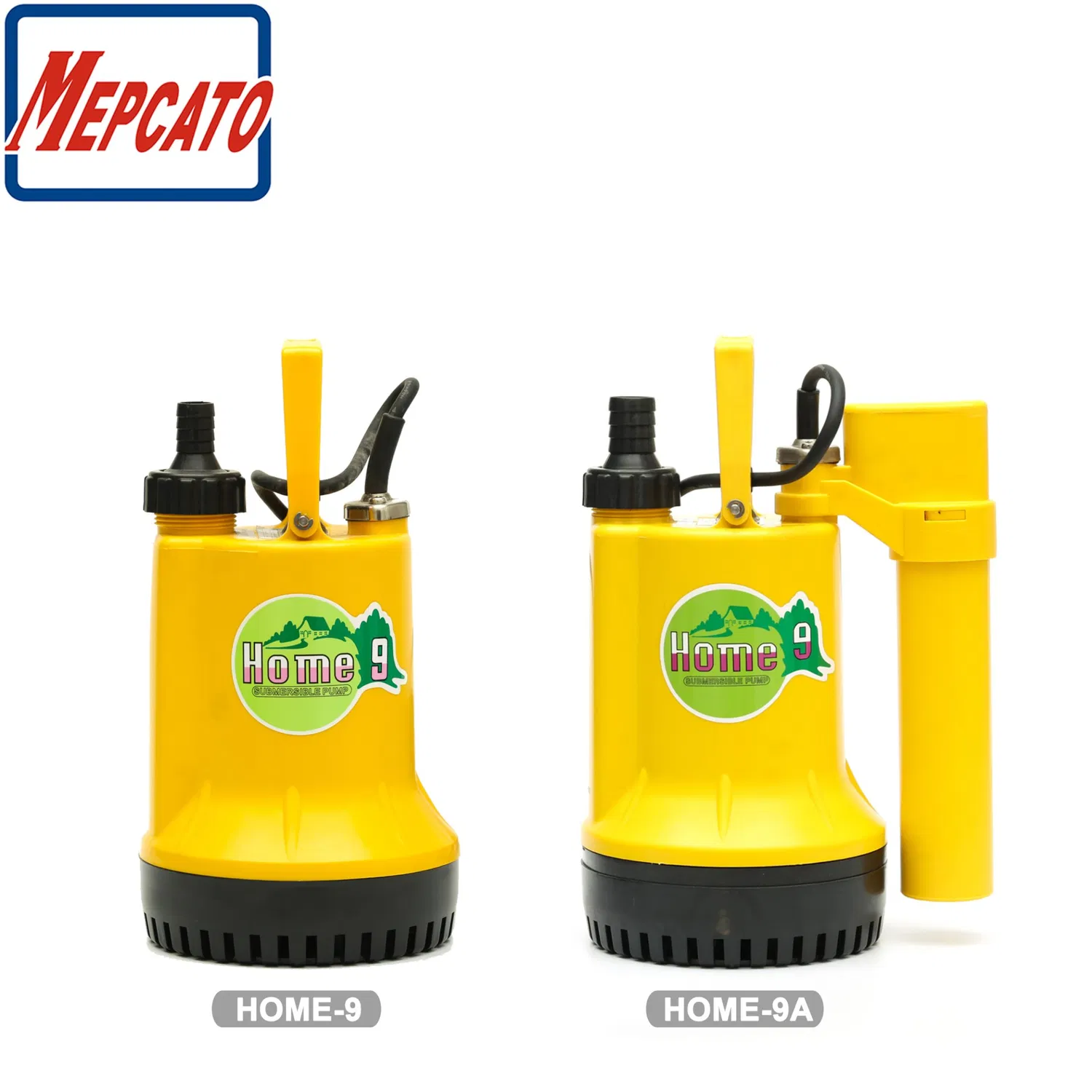 Bomba de água submersível de plástico portátil pequena para uso doméstico doméstico com interruptor flutuante para irrigação de jardins paisagísticos, lavagem de carros, drenagem de porão (série doméstica)